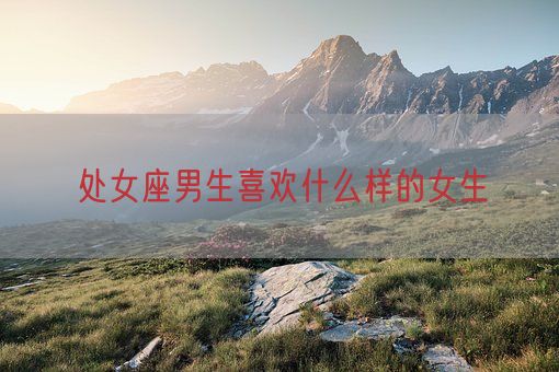 处女座男生喜欢什么样的女生(图1)