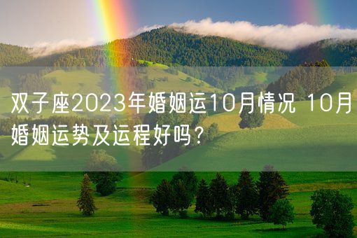 双子座2023年婚姻运10月情况 10月婚姻运势及运程好吗？(图1)