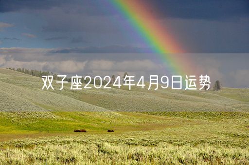 双子座2024年4月9日运势(图1) 双子座2024年4月9日运势(图1)