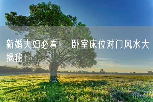新婚夫妇必看！ 卧室床位对门风水大揭秘！(图1)