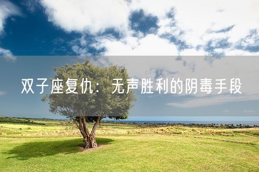双子座复仇:无声胜利的阴毒手段(图1) 双子座复仇:无声胜利的阴毒手段(图1)