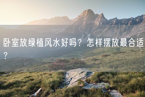 卧室放绿植风水好吗？怎样摆放最合适？(图1)