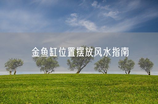 金鱼缸位置摆放风水指南(图1)