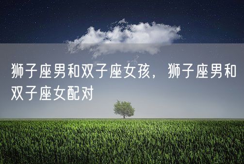 狮子座男和双子座女孩,狮子座男和双子座女配对(图1) 狮子座男和双子座女孩,狮子座男和双子座女配对(图1)