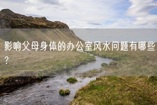 影响父母身体的办公室风水问题有哪些？(图1)