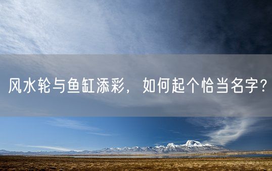 风水轮与鱼缸添彩，如何起个恰当名字？(图1)