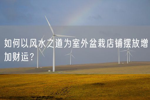 如何以风水之道为室外盆栽店铺摆放增加财运？(图1)