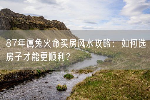 87年属兔火命买房风水攻略：如何选房子才能更顺利？(图1)