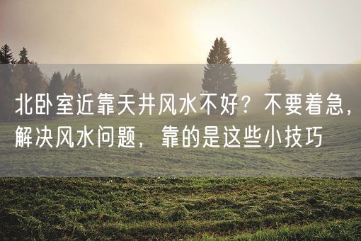 北卧室近靠天井风水不好？不要着急，解决风水问题，靠的是这些小技巧(图1)