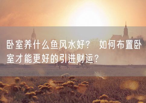 卧室养什么鱼风水好？ 如何布置卧室才能更好的引进财运？(图1)