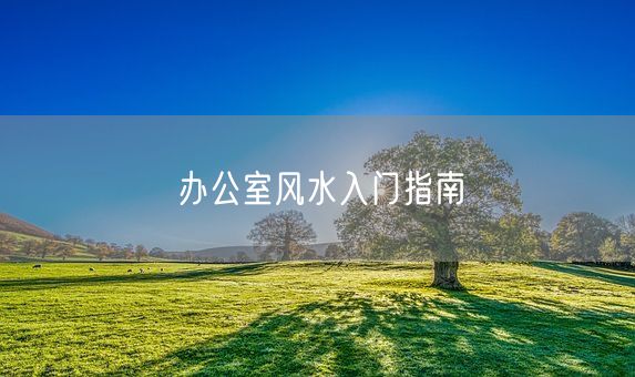 办公室风水入门指南(图1)