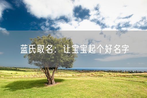 蓝氏取名：让宝宝起个好名字(图1)