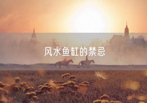 风水鱼缸的禁忌(图1)