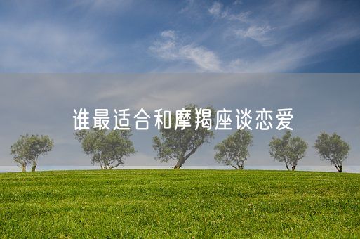 谁最适合和摩羯座谈恋爱(图1)