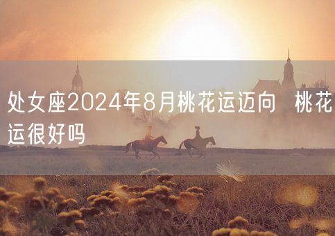 处女座2024年8月桃花运迈向  桃花运很好吗(图1)