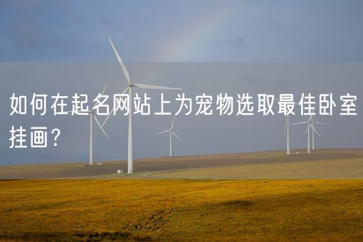 如何在起名网站上为宠物选取最佳卧室挂画？(图1)