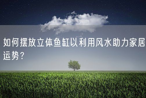 如何摆放立体鱼缸以利用风水助力家居运势？(图1)