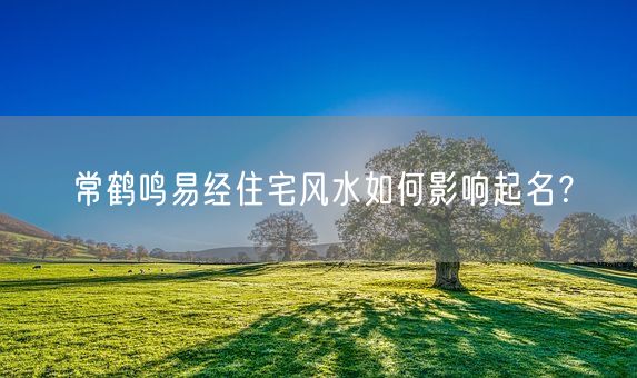 常鹤鸣易经住宅风水如何影响起名？(图1)