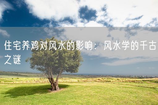 住宅养鸡对风水的影响：风水学的千古之谜(图1)
