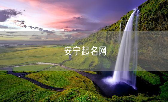 安宁起名网(图1)