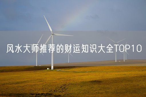 风水大师推荐的财运知识大全TOP10(图1) 风水大师推荐的财运知识大全TOP10(图1)