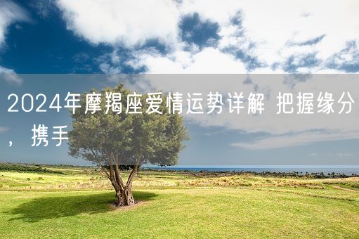 2024年摩羯座爱情运势详解 把握缘分，携手(图1)