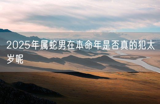 2025年属蛇男在本命年是否真的犯太岁呢(图1)