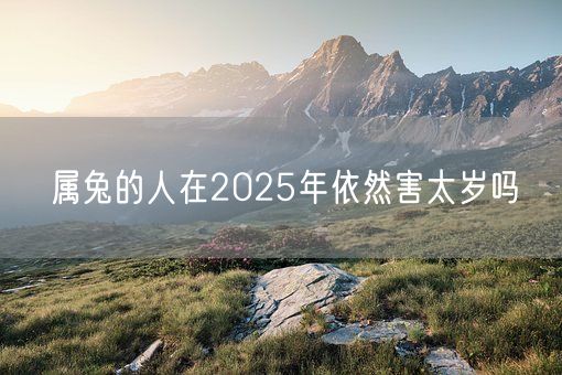 属兔的人在2025年依然害太岁吗(图1)