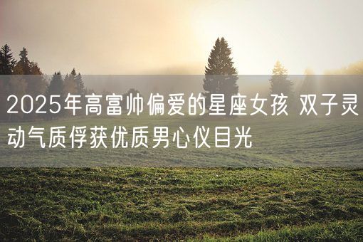 2025年高富帅偏爱的星座女孩 双子灵动气质俘获优质男心仪目光(图1) 2025年高富帅偏爱的星座女孩 双子灵动气质俘获优质男心仪目光(图1)