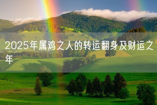 2025年属鸡之人的转运翻身及财运之年(图1)