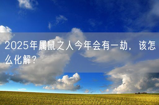 2025年属鼠之人今年会有一劫，该怎么化解？(图1)