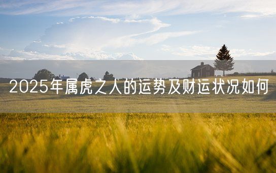 2025年属虎之人的运势及财运状况如何(图1)
