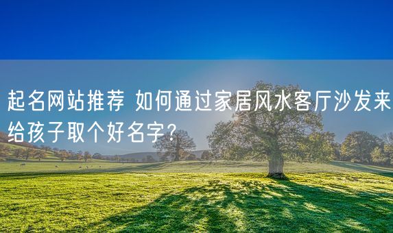 起名网站推荐 如何通过家居风水客厅沙发来给孩子取个好名字？(图1)