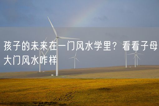 孩子的未来在一门风水学里？看看子母大门风水咋样(图1)