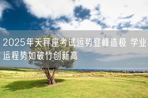2025年天秤座考试运势登峰造极 学业运程势如破竹创新高(图1)
