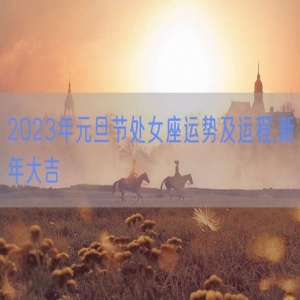 2023年元旦节处女座运势及运程,新年大吉
