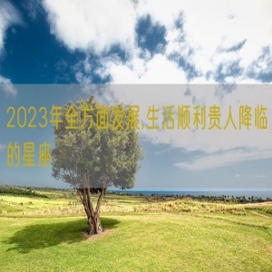 2023年全方面发展,生活顺利贵人降临的星座