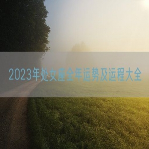 2023年处女座全年运势及运程大全