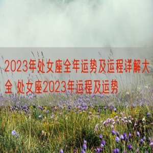 2023年处女座全年运势及运程详解大全 处女座2023年运程及运势