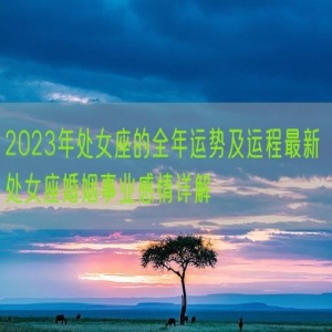 2023年处女座的全年运势及运程最新 处女座婚姻事业感情详解 