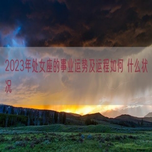 2023年处女座的事业运势及运程如何 什么状况