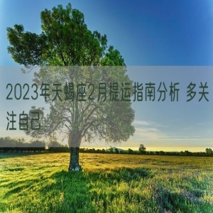 2023年天蝎座2月提运指南分析 多关注自己    