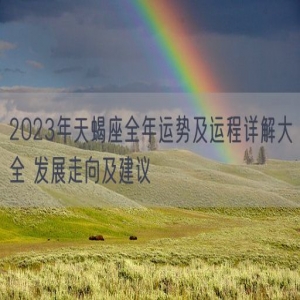 2023年天蝎座全年运势及运程详解大全 发展走向及建议