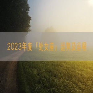 2023年度「处女座」运势及运程