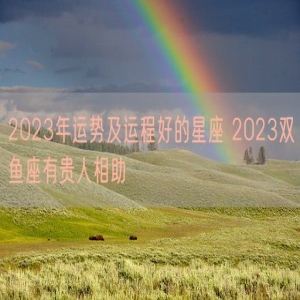 2023年运势及运程好的星座 2023双鱼座有贵人相助