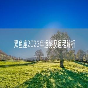 双鱼座2023年运势及运程解析