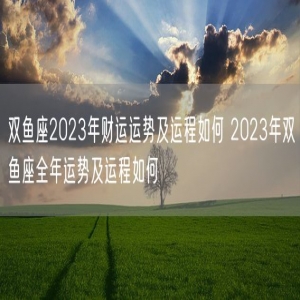 双鱼座2023年财运运势及运程如何 2023年双鱼座全年运势及运程如何