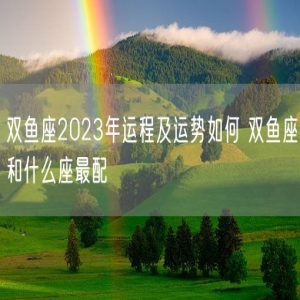 双鱼座2023年运程及运势如何 双鱼座和什么座最配