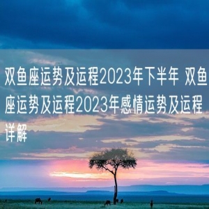 双鱼座运势及运程2023年下半年 双鱼座运势及运程2023年感情运势及运程详解