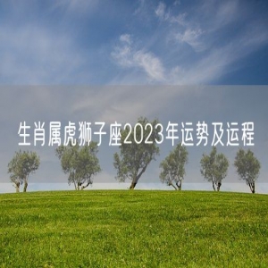 生肖属虎狮子座2023年运势及运程